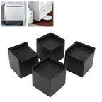 4Pcs Furniture Risers Plastic EVA Square 3in Support Up to 2200LBS for Washing Machine Bed Couch Table Sofa
