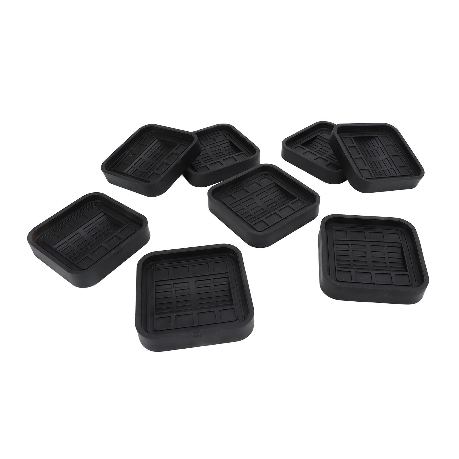 8pcs Wheel Stoppers Rubber Universal Scratch Proof Bed Sofa Caster Cups for Furniture