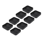 8pcs Wheel Stoppers Rubber Universal Scratch Proof Bed Sofa Caster Cups for Furniture