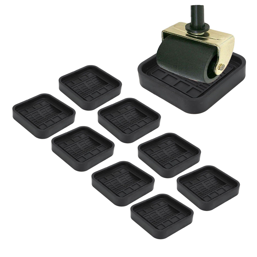 8pcs Wheel Stoppers Rubber Universal Scratch Proof Bed Sofa Caster Cups for Furniture