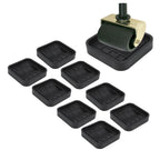 8pcs Wheel Stoppers Rubber Universal Scratch Proof Bed Sofa Caster Cups for Furniture