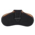 Leather Sunglasses Case Portable PU Leather Eyeglass Case Leather Wear Resistant Simple Eyeglass Case for Sunglasses Black
