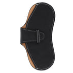 Leather Sunglasses Case Portable PU Leather Eyeglass Case Leather Wear Resistant Simple Eyeglass Case for Sunglasses Black