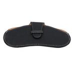 Leather Sunglasses Case Portable PU Leather Eyeglass Case Leather Wear Resistant Simple Eyeglass Case for Sunglasses Black