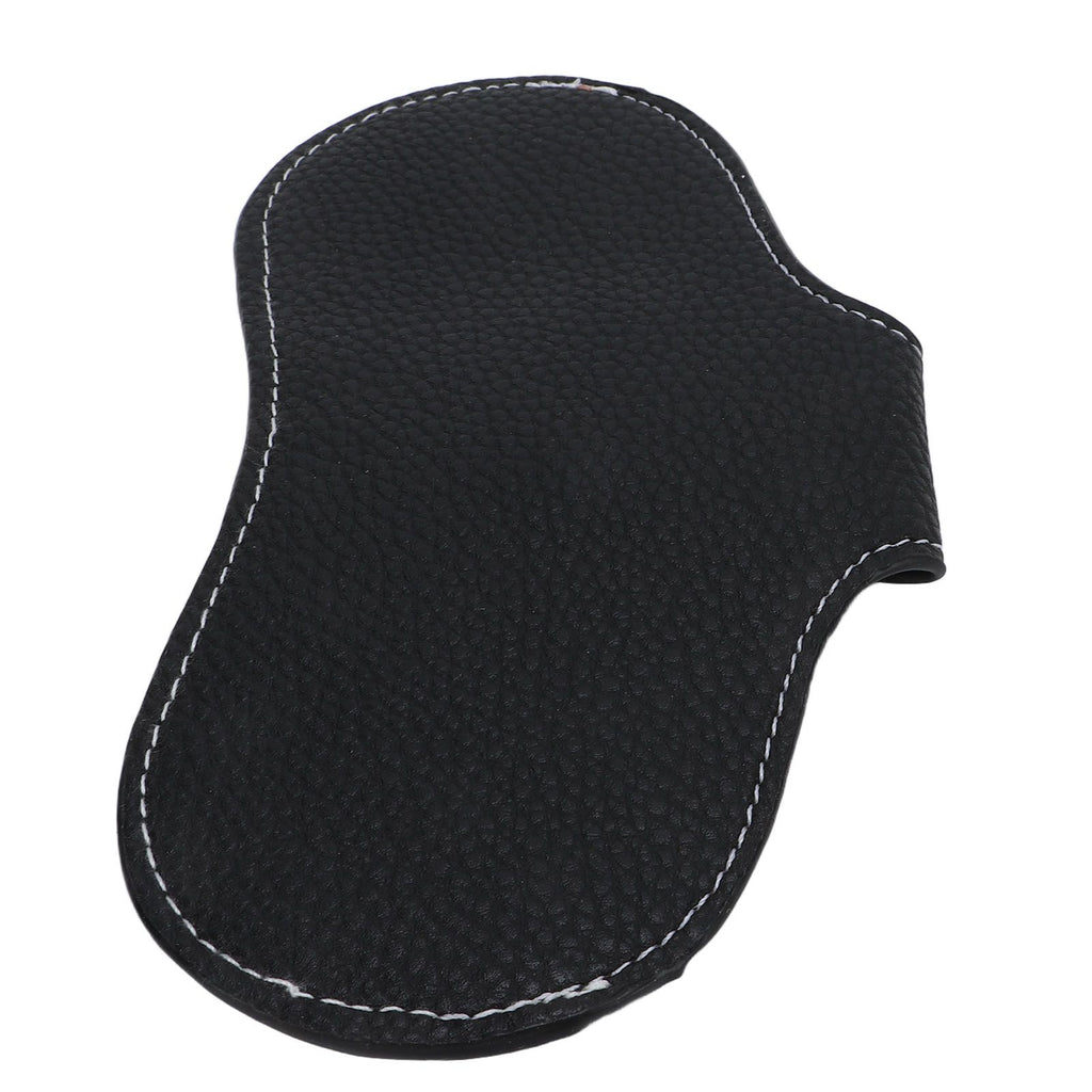 Leather Sunglasses Case Portable PU Leather Eyeglass Case Leather Wear Resistant Simple Eyeglass Case for Sunglasses Black
