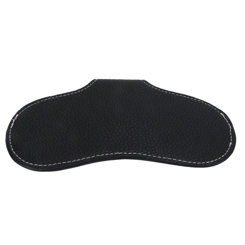 Leather Sunglasses Case Portable PU Leather Eyeglass Case Leather Wear Resistant Simple Eyeglass Case for Sunglasses Black