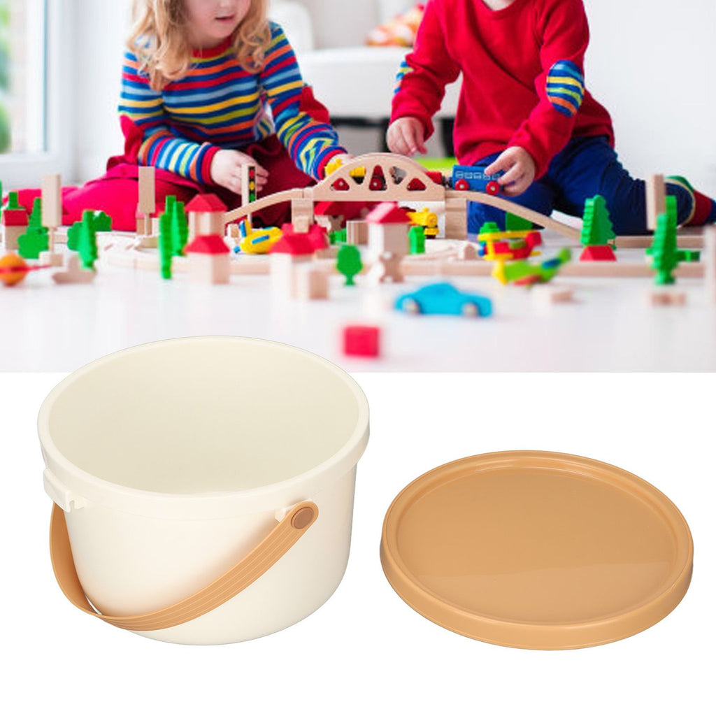 Baby Toy Storage Bucket Cartoon Cute Handheld Children Toy Basket for Building Blocks Snacks Finishing