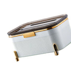 Multifunctional Tissue Box Household Desktop Storage Box Tissue Holder Box for Living Room Office White
