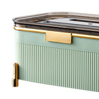Multifunctional Tissue Box Household Desktop Storage Box Tissue Holder Box for Living Room Office Light Green