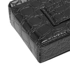 PU Leather Cigarette Box Multifunctional 20 Cigarettes Capacity Portable Card Case for Daily Home Black