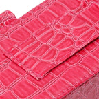PU Leather Cigarette Box Multifunctional 20 Cigarettes Capacity Portable Card Case for Daily Home Rose Red