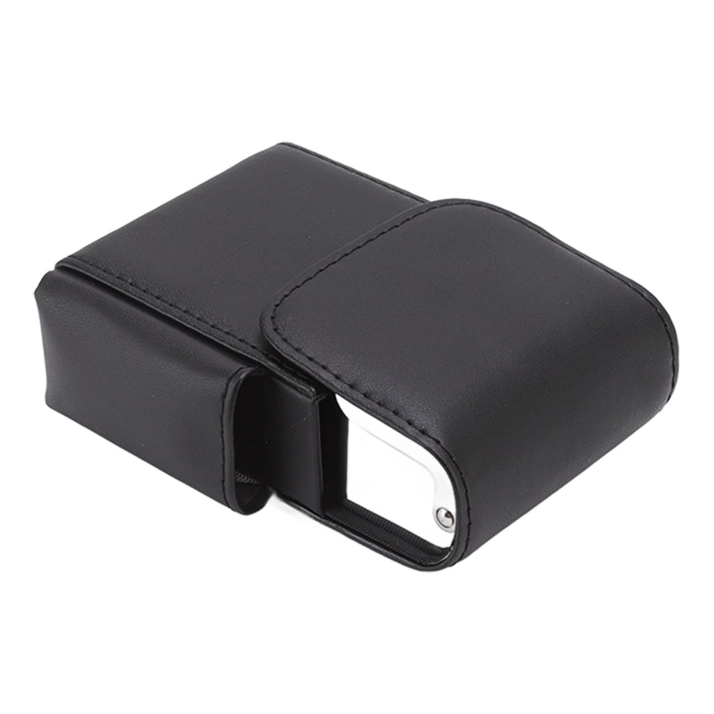 PU Cigarette Case with Lighter Holder 20 Packs Cigarette Box Wallet Design for Men Smoke Tools Black