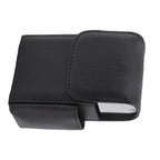 PU Cigarette Case with Lighter Holder 20 Packs Cigarette Box Wallet Design for Men Smoke Tools Black