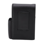 PU Cigarette Case with Lighter Holder 20 Packs Cigarette Box Wallet Design for Men Smoke Tools Black