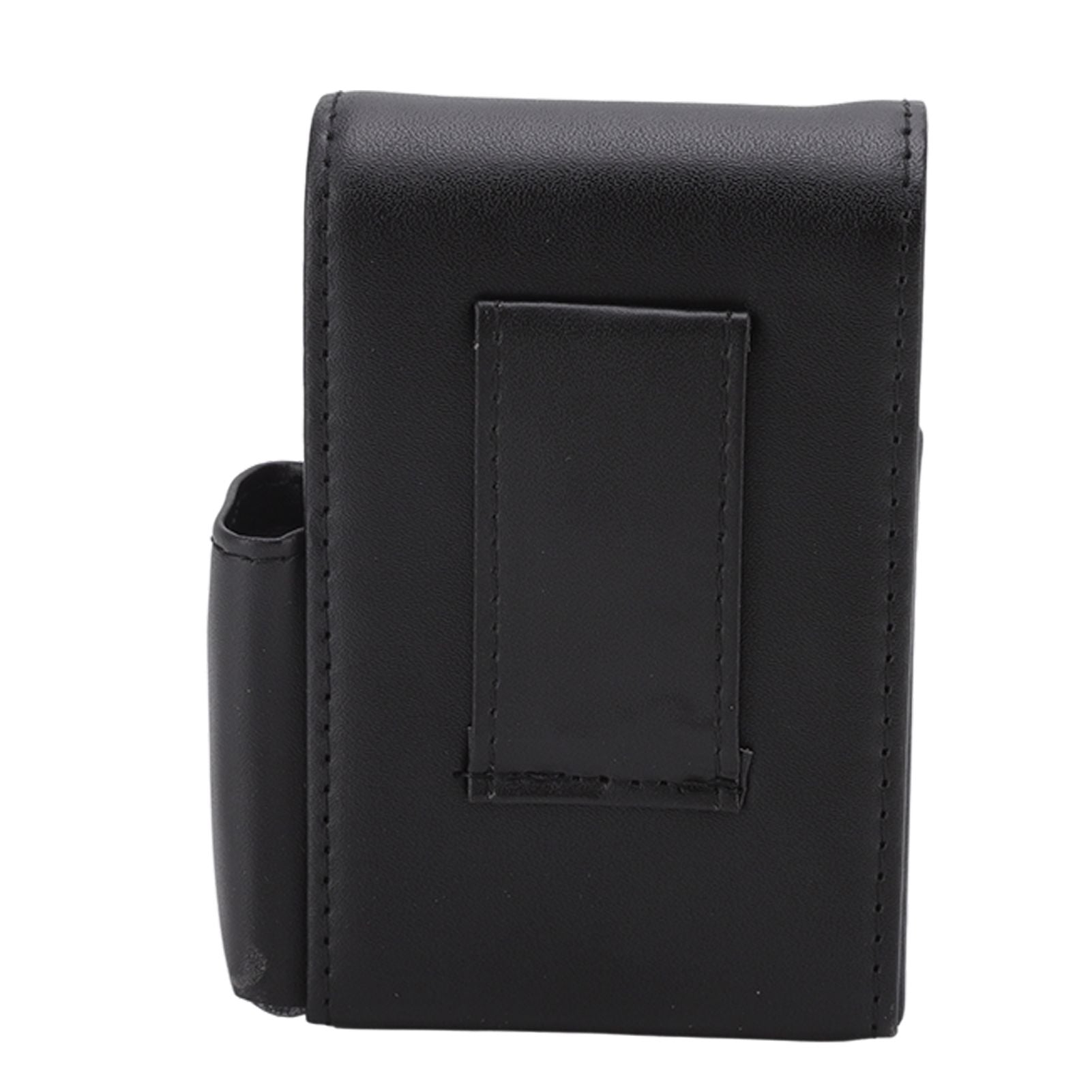 PU Cigarette Case with Lighter Holder 20 Packs Cigarette Box Wallet Design for Men Smoke Tools Black