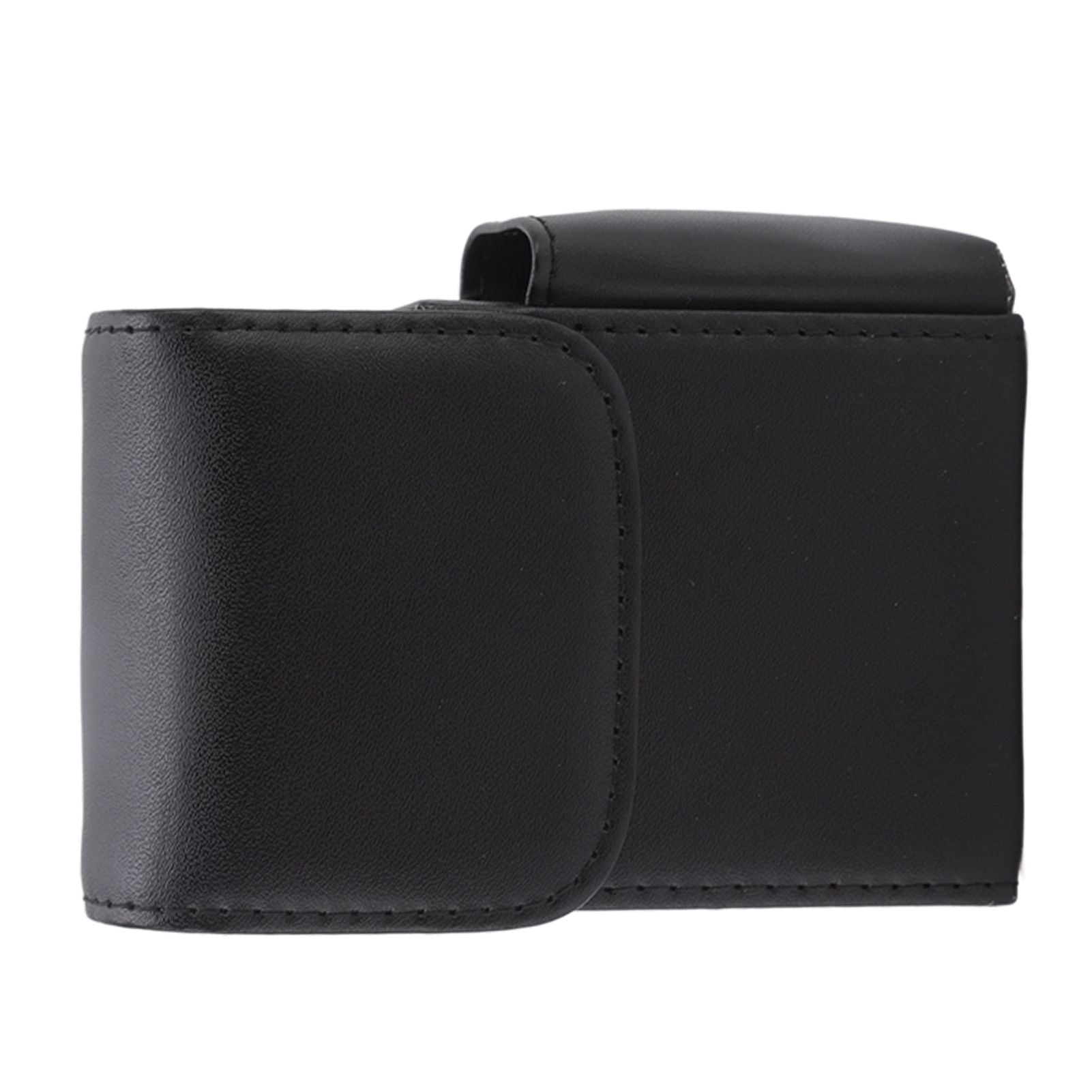 PU Cigarette Case with Lighter Holder 20 Packs Cigarette Box Wallet Design for Men Smoke Tools Black