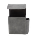 PU Cigarette Case with Lighter Holder 20 Packs Cigarette Box Wallet Design for Men Smoke Tools Gray
