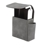 PU Cigarette Case with Lighter Holder 20 Packs Cigarette Box Wallet Design for Men Smoke Tools Gray