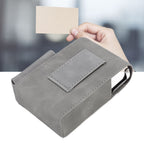 PU Cigarette Case with Lighter Holder 20 Packs Cigarette Box Wallet Design for Men Smoke Tools Gray