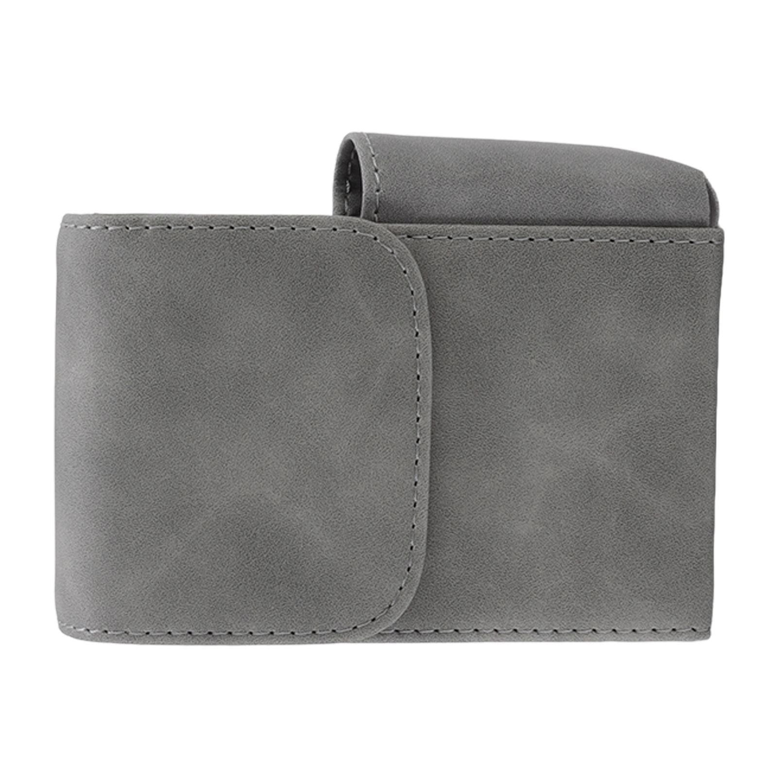 PU Cigarette Case with Lighter Holder 20 Packs Cigarette Box Wallet Design for Men Smoke Tools Gray