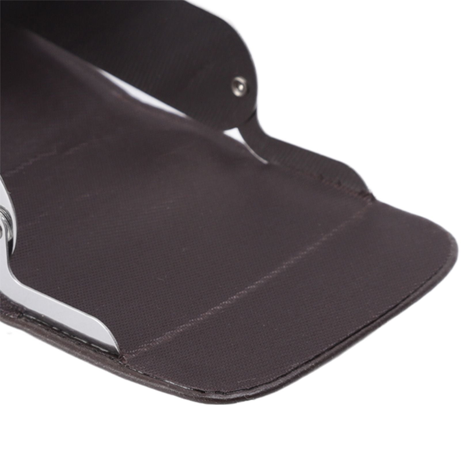 PU Leather Cigarette Box Anti Scratch Protective Storage Card Case with Lighter Holder Brown
