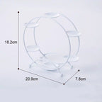 Ferris Wheel Display Rack Decorative Safe Rounded Edge Toys Storage Display Bracket Holder for Home White