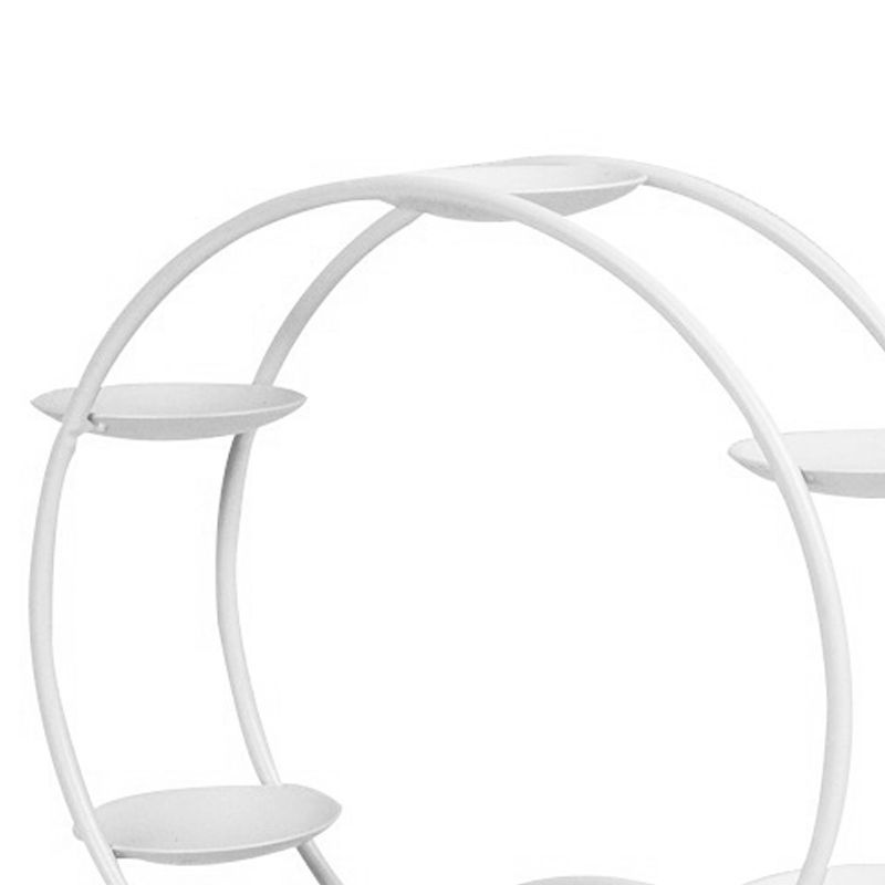 Ferris Wheel Display Rack Decorative Safe Rounded Edge Toys Storage Display Bracket Holder for Home White