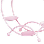 Ferris Wheel Display Rack Decorative Safe Rounded Edge Toys Storage Display Bracket Holder for Home Pink