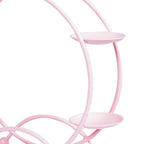 Ferris Wheel Display Rack Decorative Safe Rounded Edge Toys Storage Display Bracket Holder for Home Pink