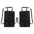 2PCS Auto Seat Organizer Oxford Cloth Waterproof Easy Cleaning Odor Free Backseat Car Organizer Black