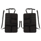 2PCS Auto Seat Organizer Oxford Cloth Waterproof Easy Cleaning Odor Free Backseat Car Organizer Black