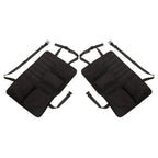 2PCS Auto Seat Organizer Oxford Cloth Waterproof Easy Cleaning Odor Free Backseat Car Organizer Black