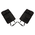 2PCS Auto Seat Organizer Oxford Cloth Waterproof Easy Cleaning Odor Free Backseat Car Organizer Black
