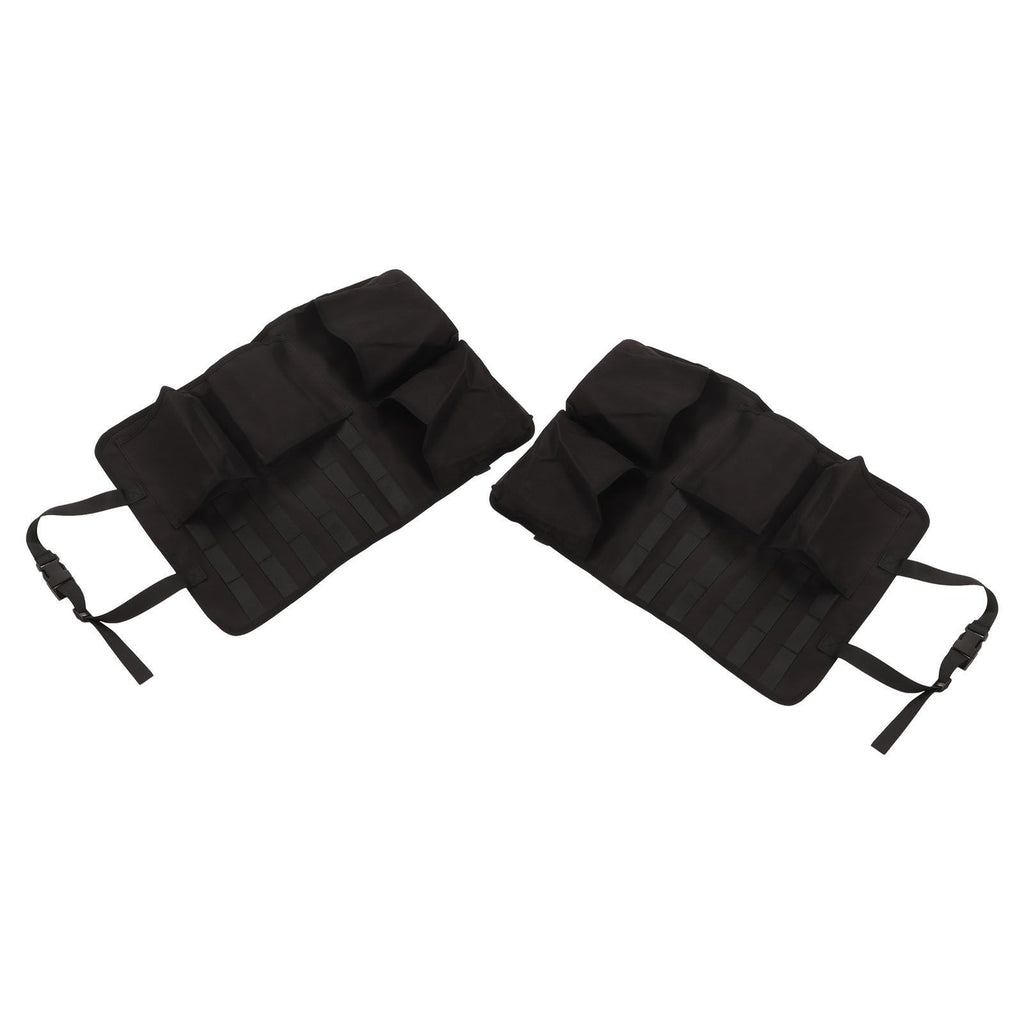 2PCS Auto Seat Organizer Oxford Cloth Waterproof Easy Cleaning Odor Free Backseat Car Organizer Black