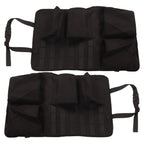2PCS Auto Seat Organizer Oxford Cloth Waterproof Easy Cleaning Odor Free Backseat Car Organizer Black