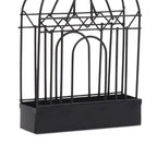 Metal Incense Repellent Holder Suspendable Modern Iron Safe Sandalwood Holder Rack for Home Bedroom Living Room Black