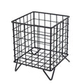 Storage Basket Stainless Steel Mesh Open Design Storage Container for Home Office Dorm Black