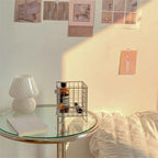 Storage Basket Stainless Steel Mesh Open Design Storage Container for Home Office Dorm Silver