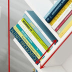 Tree Bookshelf Solid Wood Ingenious 3 Tier Space Saving Book Storage Organizer Shelves for Office Home School White