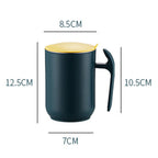 550ml Stainless Steel Double Walled Mugs Leakproof Prevent Scalding Frosted Insulated Coffee Mugs for Home Cafe Office Dark Green 550ml