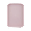 Kitchen Serving Tray Wheat Straw Rectangular Nordic Style Cupcake Fruit Snack Tea Tray for Home Office Restaurant Pink S (Approx. 25x17cm / 9.8x6.7in)