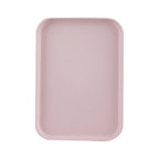 Kitchen Serving Tray Wheat Straw Rectangular Nordic Style Cupcake Fruit Snack Tea Tray for Home Office Restaurant Pink S (Approx. 25x17cm / 9.8x6.7in)