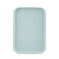 Kitchen Serving Tray Wheat Straw Rectangular Nordic Style Cupcake Fruit Snack Tea Tray for Home Office Restaurant Light Green S (Approx. 25x17cm / 9.8x6.7in)