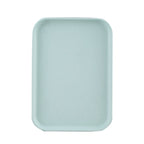 Kitchen Serving Tray Wheat Straw Rectangular Nordic Style Cupcake Fruit Snack Tea Tray for Home Office Restaurant Light Green S (Approx. 25x17cm / 9.8x6.7in)
