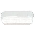 Silicone Ice Cube Mold BPA Free Square Ice Tray Storage Box with Lid for Household Pink