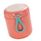 Thermal Soup Cup Stainless Steel Microwave Heating with Sealing Cap Breakfast Hot Food Container for Office Worker Orange
