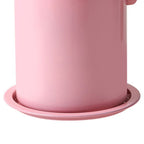 Oil Strainer Pot 1.4L Wood Grain Easy Operation No Rust Oil Storage Supplies Filter for Home Canteen Pink