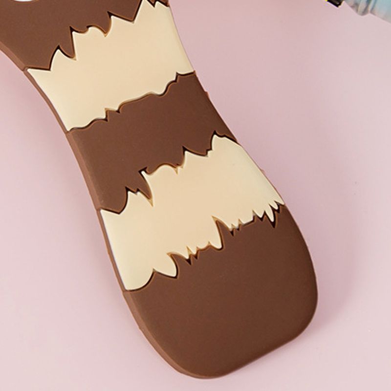 Cat Paw Bottle Opener Multifunctional Cute Cartoon Vibrant Colors Magnet Silicone Bottle Opener with Fridge Magnet for Home Horizontal Stripes Brown