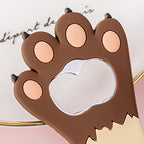 Cat Paw Bottle Opener Multifunctional Cute Cartoon Vibrant Colors Magnet Silicone Bottle Opener with Fridge Magnet for Home Horizontal Stripes Brown