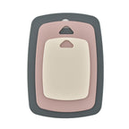 3pcs Cutting Board Set Safe PP Easy Grip Handles Multifunction Kitchen Chopping Board for Home Type 1 Square